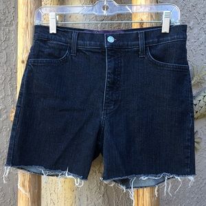 *NYDJ* Blue Denim Distressed Shorts SZ 8